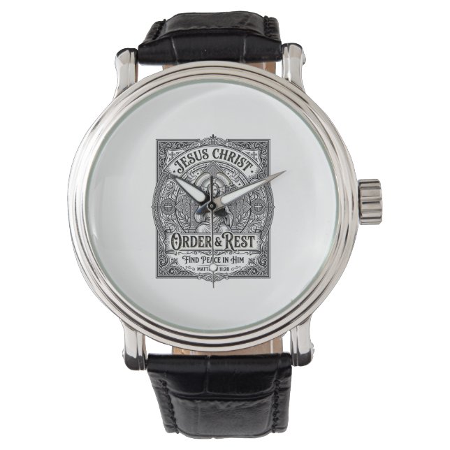 Jesus Declutter Clean Home Shirt Christian Graphic Watch (Front)