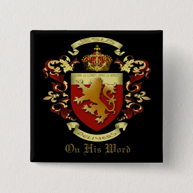 Jesus Delivers Button (Front)