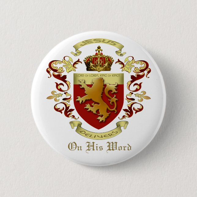 Jesus Delivers Button (Front)