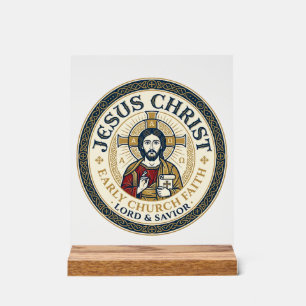 Jesus Desert Fathers Ancient Christian T-Shirt Ins Acrylic Sign