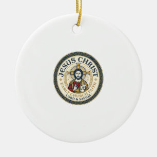 Jesus Desert Fathers Ancient Christian T-Shirt Ins Ceramic Ornament