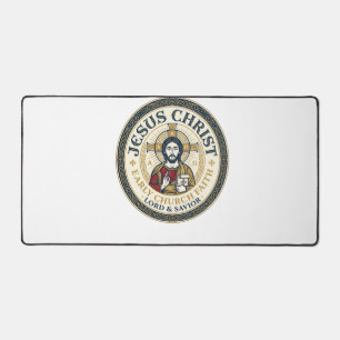 Jesus Desert Fathers Ancient Christian T-Shirt Ins Desk Mat
