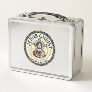 Jesus Desert Fathers Ancient Christian T-Shirt Ins Metal Lunch Box