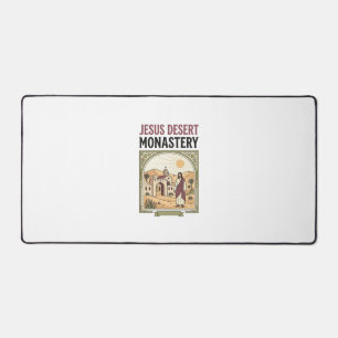 Jesus Desert Monastery Jesus Desert Monastery Chri Desk Mat