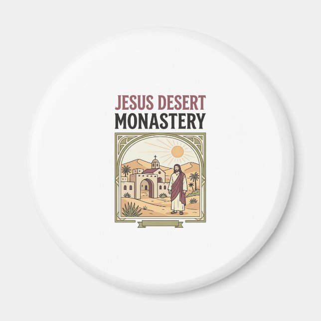 Jesus Desert Monastery Jesus Desert Monastery Chri Magnet (Front)