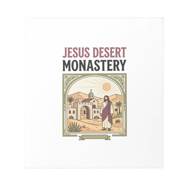 Jesus Desert Monastery Jesus Desert Monastery Chri Notepad (Front)