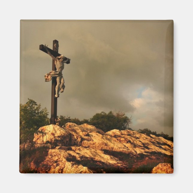 Jesus Died on the Cross Magnet (Front)