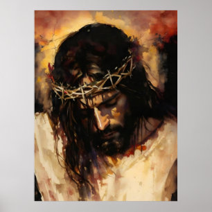 Jesus Died On The Cross Poster