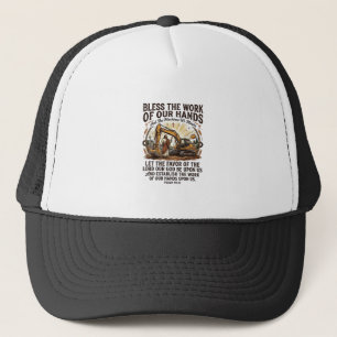 Jesus Diesel Mechanic Heavy Equipment Shirt Faith Trucker Hat
