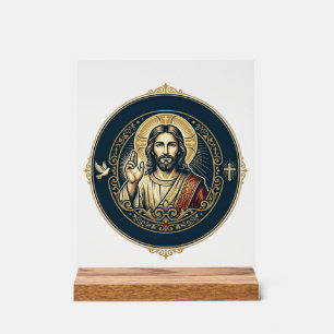 Jesus Digital Artist iPad Art T-Shirt Inspirationa Acrylic Sign