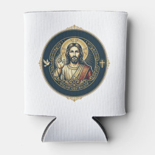 Jesus Digital Artist iPad Art T-Shirt Inspirationa Can Cooler