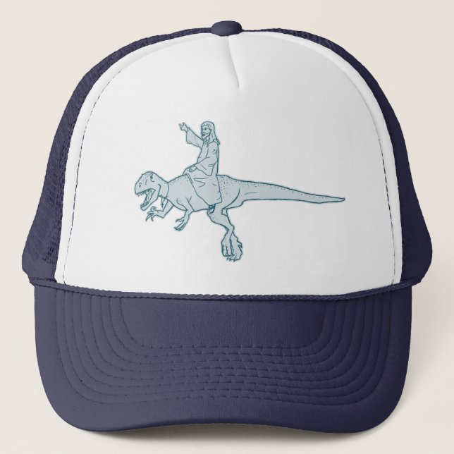Jesus Dinosaur Rider hat / cap (Front)