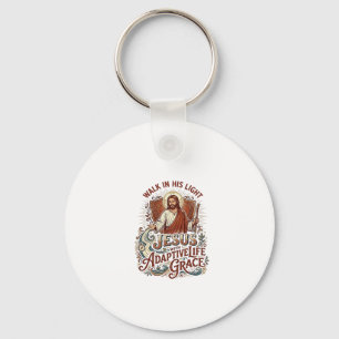 Jesus Disability Encouragement T-Shirt Inspiration Key Ring