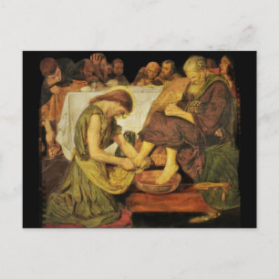 Jesus  Disciple's Feet Postcard
