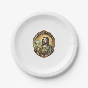 Jesus Dislike Button Social Media Hater Troll Humo Paper Plate