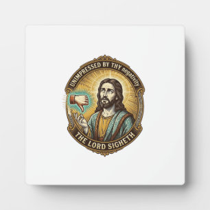 Jesus Dislike Button Social Media Hater Troll Humo Plaque