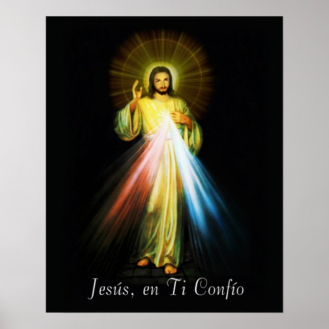 Jesus Divina Misericordia Poster Spanish - Espanol (Front)