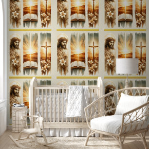 Jesus Divine Light Religious Art Wallpaper