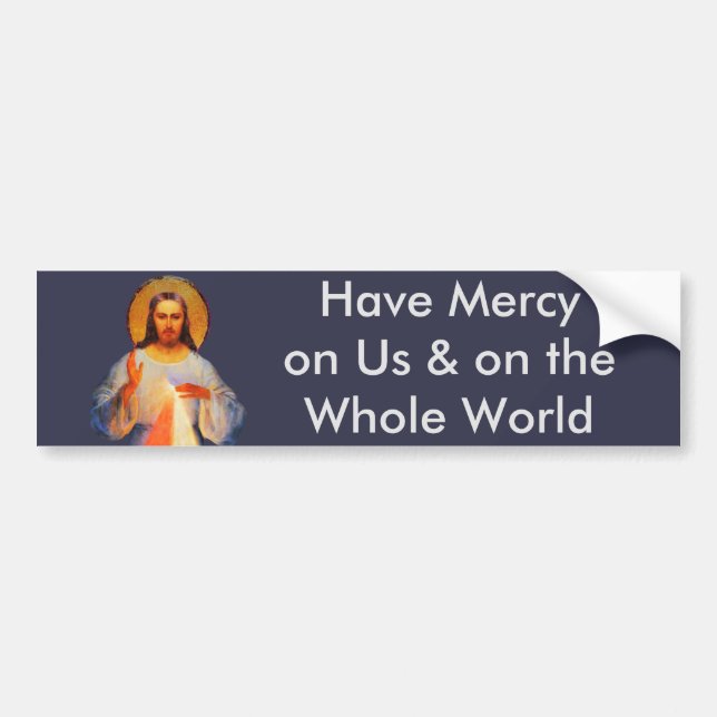 Jesus Divine Mercy Bumper Sticker (Front)