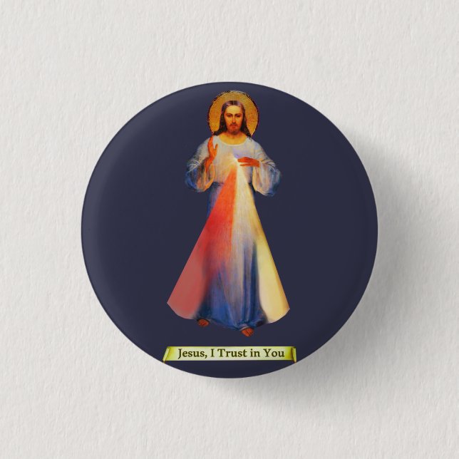 Jesus Divine Mercy Button (Front)