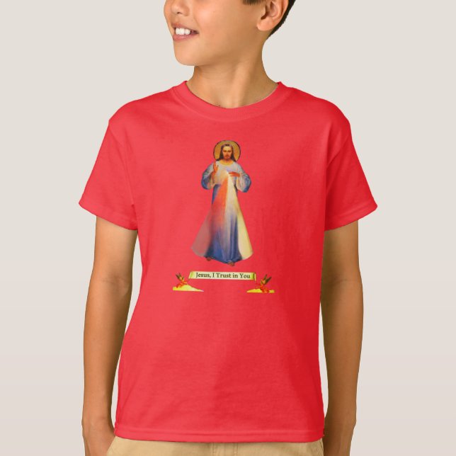 Jesus Divine Mercy Child T-Shirt (Front)