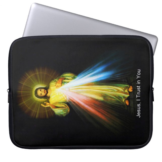 Jesus Divine Mercy Computer Sleeve (Front)