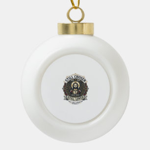 Jesus Divorce Recovery Shirt Christian Graphic_1 Ceramic Ball Christmas Ornament