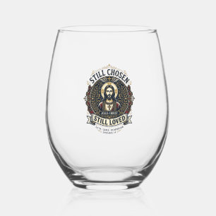 Jesus Divorce Recovery Shirt Christian Graphic_1 Stemless Wine Glass