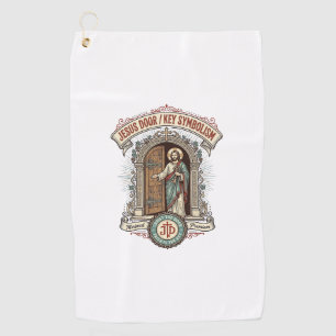 Jesus Door Key Symbolism Jesus Door Key Symbolism Golf Towel