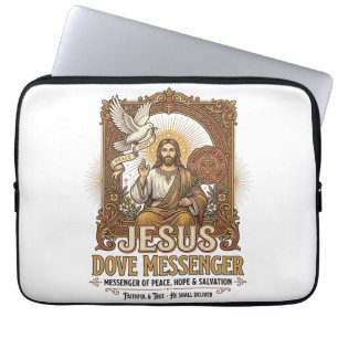 Jesus Dove Messenger Jesus Dove Messenger Christia Laptop Sleeve