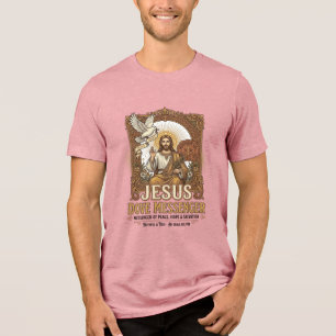 Jesus Dove Messenger Jesus Dove Messenger Christia Tri-Blend Shirt