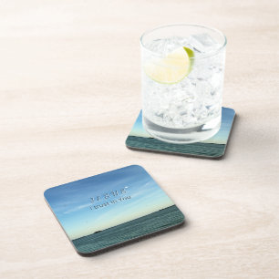 Jesus & Dove Peaceful Christian Sky Art Coaster