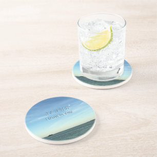 Jesus & Dove Peaceful Christian Sky Art Coaster