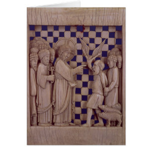 Jesus driving out the unclean spirit, relief
