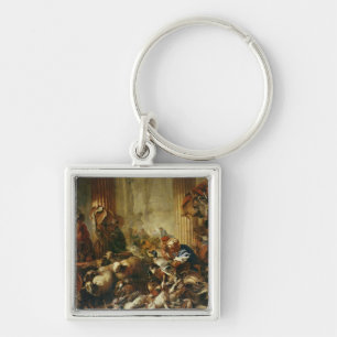 Jesus Driving the Merchants from the Temple 2 Key Ring