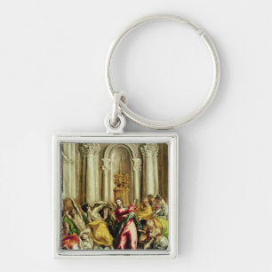 Jesus Driving the Merchants from the Temple Key Ring