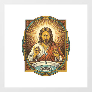 Jesus Dropped Contact Lens Bathroom Sink Drain Bli