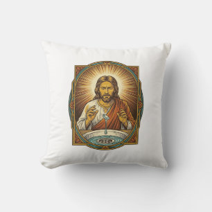Jesus Dropped Contact Lens Bathroom Sink Drain Bli Cushion