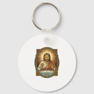 Jesus Dropped Contact Lens Bathroom Sink Drain Bli Key Ring
