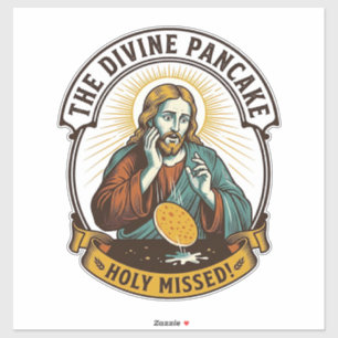 Jesus Dropped Perfect Pancake Flipping Missed Pan 