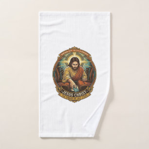 Jesus Dropped Phone Between Car Seats Black Hole H Hand Towel