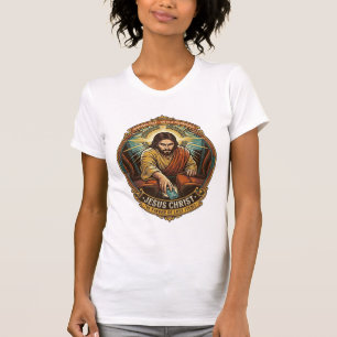 Jesus Dropped Phone Between Car Seats Black Hole H T-Shirt