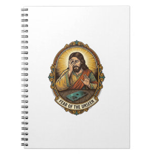 Jesus Dropped Phone Screen Down Dance Floor Club H Notebook