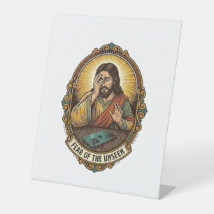Jesus Dropped Phone Screen Down Dance Floor Club H Pedestal Sign