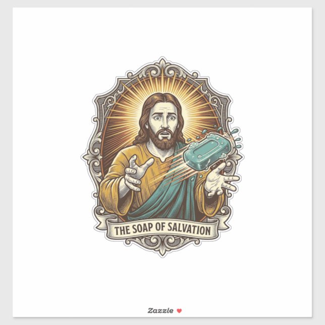 Jesus Dropped Slippery Soap Shower Clumsy Bathroom (Sheet)