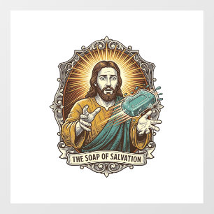 Jesus Dropped Slippery Soap Shower Clumsy Bathroom