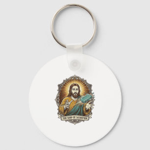Jesus Dropped Slippery Soap Shower Clumsy Bathroom Key Ring