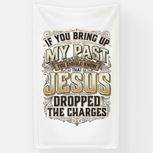 Jesus Dropped The Charges Vintage Christian Shirt Banner