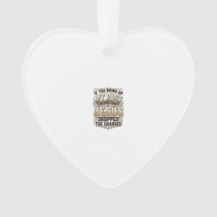 Jesus Dropped The Charges Vintage Christian Shirt Ornament