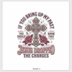 Jesus Dropped The Charges Vintage Cross Shirt